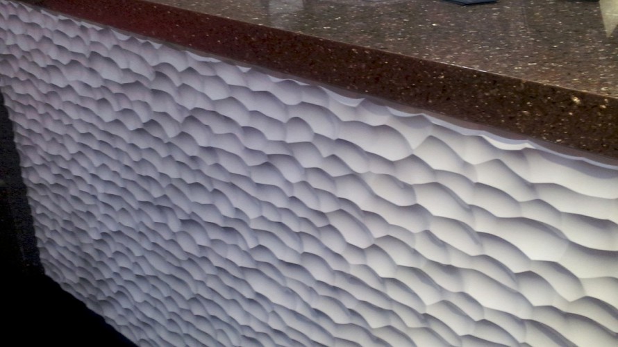 3d textures wave wall paneling