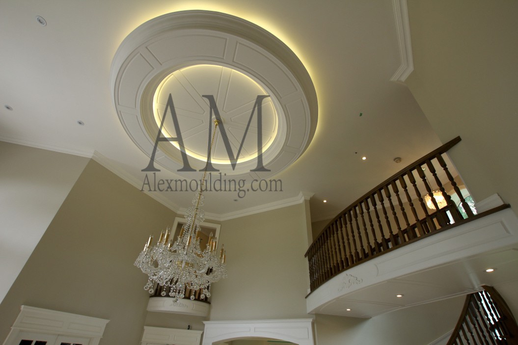 Round coffered ceiling