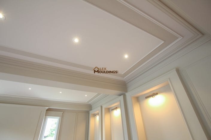 ceiling frames and accent color
