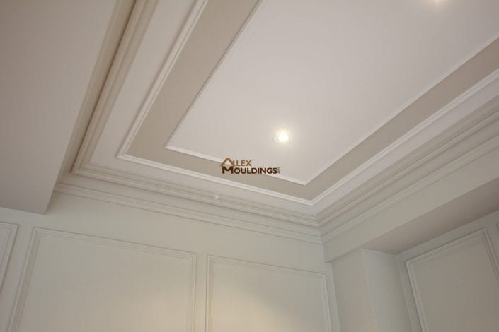 accent ceiling with recessed lights