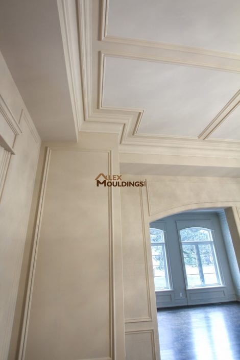 ceiling designed with applied trim frames