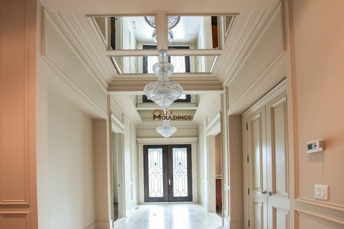hallway mirrored ceiling