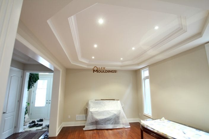 molding inside tray ceiling